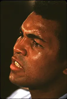 Prints of Close-up of American heavyweight boxer Muhammad Ali, New Orleans, Louisiana, September 1978. (Photo by Chuck Fishman/Getty Images) In the Ring: The Art of Boxing: Close-Up Of Muhammad Ali