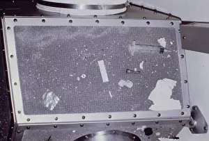 Huty29615 Prints: Close-up of screen covering air duct showing collected debris