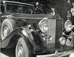 Tire Prints: Close-Up View Of A Rolls Royce