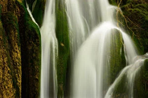 Images Dated 11th May 2015: Close-up of a waterfall at Plitvice Lakes National Park