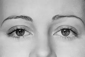 Nose Prints: Close-Up Of Woman's Eyes
