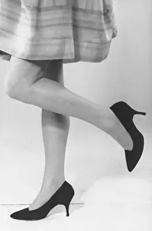 Close-up of womans legs