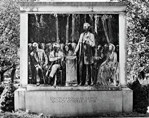 Quincy Prints: Close-Up:Lincoln/Douglas Debate Monument