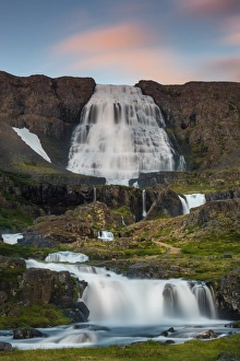 Images Dated 16th June 2014: Close up view of Dynjandi waterfall