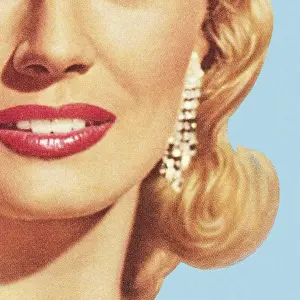 Jewel Prints: Close up of Womans Face