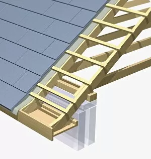 Closed eaves, roof detail