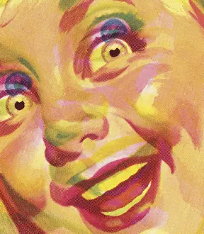 Facial Expres Prints: Closeup of a Face