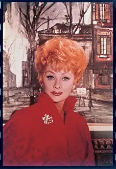 Closeup Portrait of Comedienne Lucille Ball