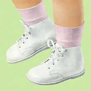 Striding Prints: Closeup of Toddler Walking