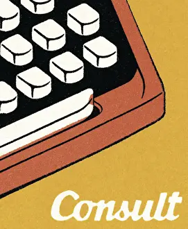 Typing Prints: Closeup of a Typewriter