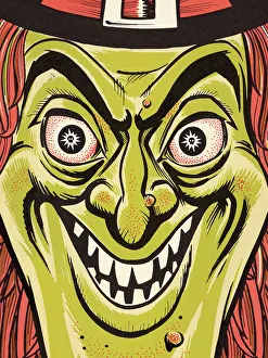 Spooky Gallery: Closeup of a Witch Face