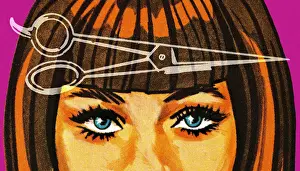 Closeup of Woman and Haircut