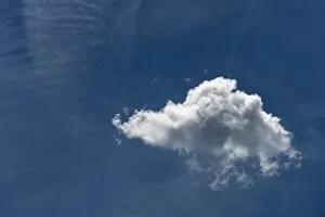 Cloud, blue sky, Stuttgart, Baden-Wuerttemberg, Germany, Europe