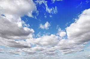 Weather Gallery: Cloud filled blue sky