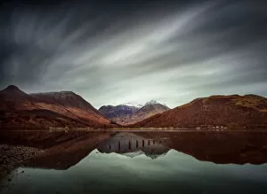 Scotland Gallery: Clouds Over Glencoe Village - Three Sisters - Scotland
