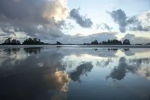 Clouds At Sunset Over Chestermans Beach And Franks Island Near Tofino