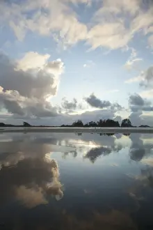 Biosphere Reserve Prints: Clouds At Sunset Over Chestermans Beach And Franks Island Near Tofino