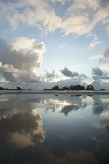 Clouds At Sunset Over Chestermans Beach And Franks Island Near Tofino; British Columbia Canada