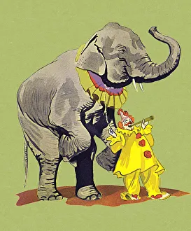Performance Gallery: Clown With Elephant
