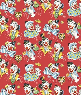 Illu Prints: Clown Pattern