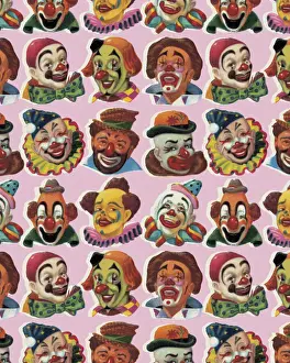 Unhappy Prints: Clown Pattern