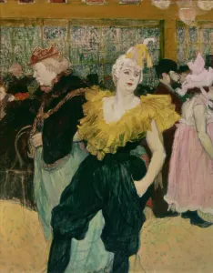Henri De Toulouse Lautrec Prints: The clownesse Cha-U-Kao at the Moulin Rouge (La clownesse Cha-U-Kao au Moulin Rouge)