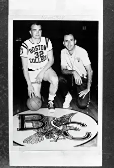 Newton Prints: Coach Bob Cousy With George Fitzsimmons