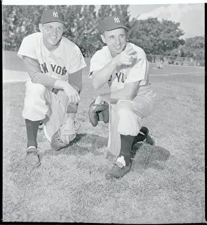 Coach Frank Crosetti Talking with Frank Verdi