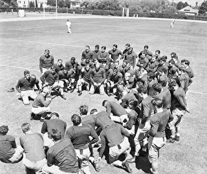 Coach Prints: Coach Giving Pep Talk to Players