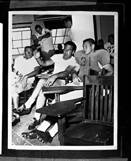 Evanston Prints: Coach Otto Graham Talking to Players