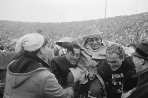 Coach Vince Lombardi Celebrating Win
