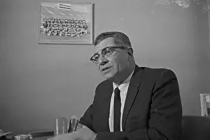 Green Bay Prints: Coach Vince Lombardi Being Interviewed