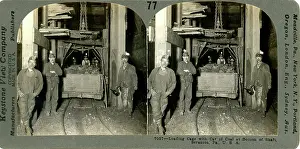 Time Captured: Vintage Art: Coal miners loading coal at bottom of shaft, Scranton, Pennsylvania, 1920