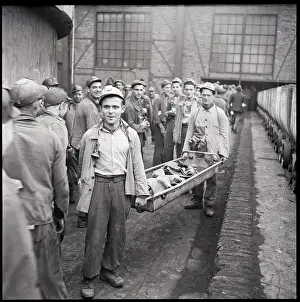 Coal Miners Practicing Safety Drill