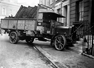 Topical Press Agency Collection: Coal Truck Crash