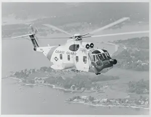 Stratford Prints: US Coast Guard Helicopter in Flight