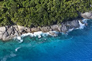 Cliffs Prints: Coast at Ponte Maloopa, MahAzA Island, Seychelles, Indian Ocean, Africa