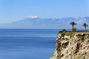 Images Dated 25th April 2013: Coast, in front of Tahtali Dagi Mountain, Lara, Antalya, Antalya Province, Turkey