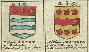 Coats of Arms and Heraldic Badges. Gallery: Coat of arms 17th century Astry and Davison