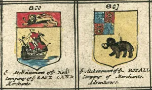 Images Dated 2nd March 2013: Coat of arms 17th century British company heraldry
