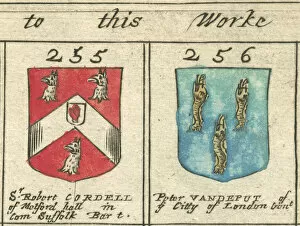 Images Dated 27th February 2013: Coat of arms 17th century Cordell and Vandeput