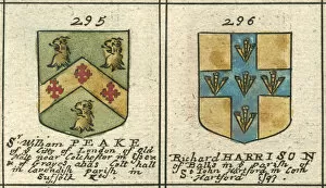 Images Dated 26th February 2013: Coat of arms 17th century Peake and Harrison