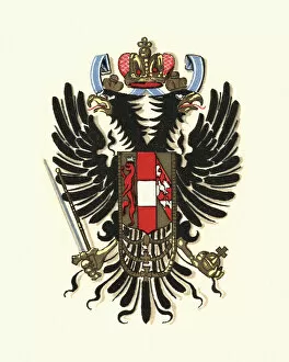Eagle Bird Gallery: Coat of Arms of Austria, 1898