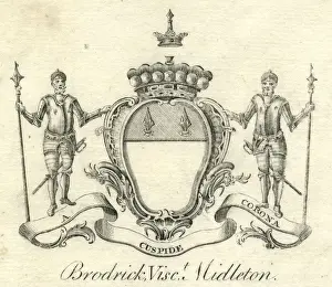 Lords Prints: Coat of arms Brodrick, Viscount Midleton 18th century