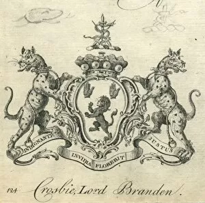 Images Dated 22nd February 2013: Coat of Arms Crosbie Lord Branden or Brandon