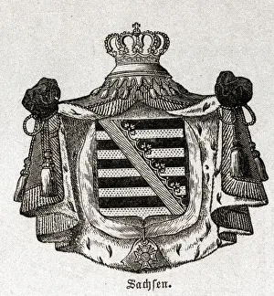 Royal Crown Prints: Coat of Arms for a German State