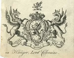 Images Dated 7th March 2013: Coat of Arms Hanger Lord Coleraine 18th century