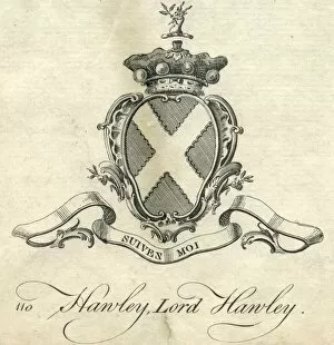 Images Dated 7th March 2013: Coat of arms Lord Hawley 18th century