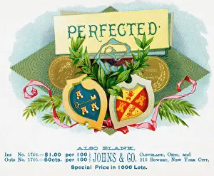 Crest Prints: Coat Of Arms On Perfected Cigar Box