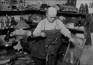 Shoemaker Prints: Cobbler in His Workshop